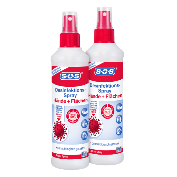SOS Desinfektions-Spray 250 ml ▷ 2er Pack
