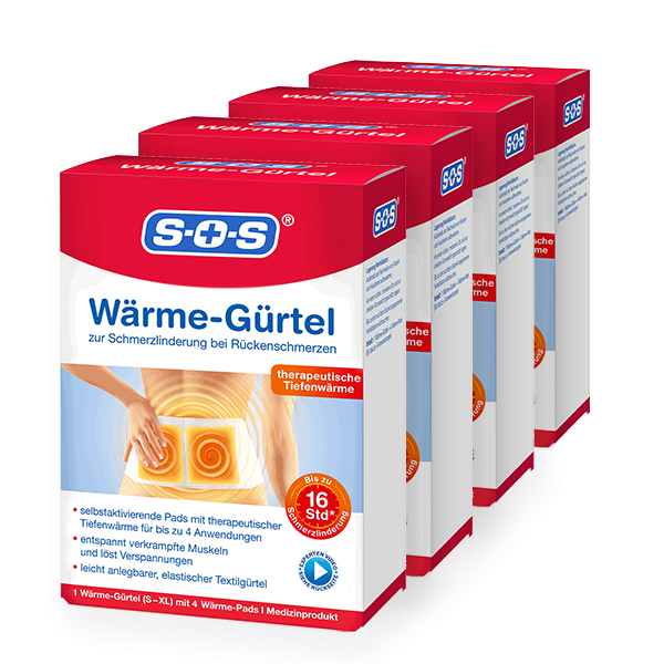 SOS Wärme-Gürtel ▷ 4er Pack