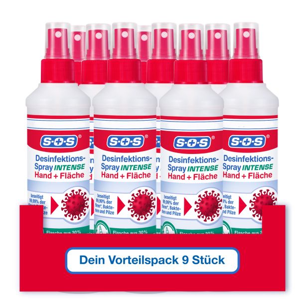 SOS Desinfektions-Spray INTENSE 250 ml (9er Pack)