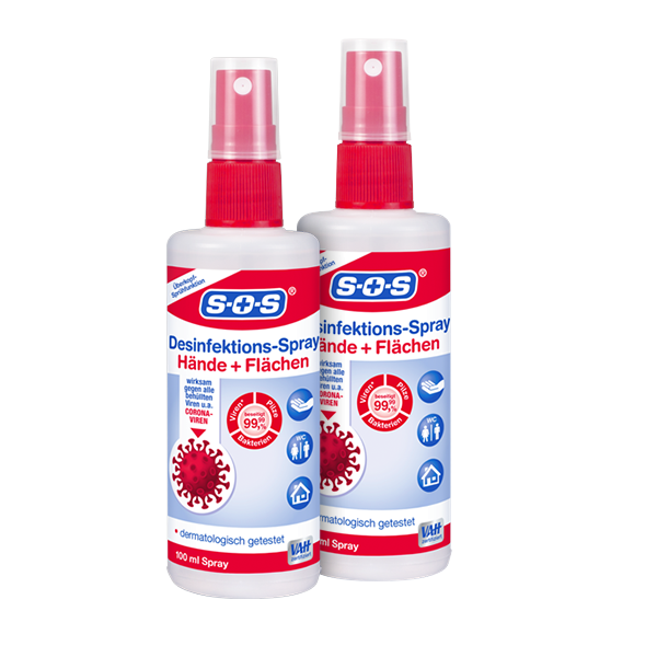 SOS Desinfektions-Spray 100 ml ▷ 2er Pack
