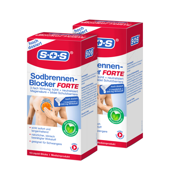 SOS Sodbrennen-Blocker FORTE ▷ 2er Pack