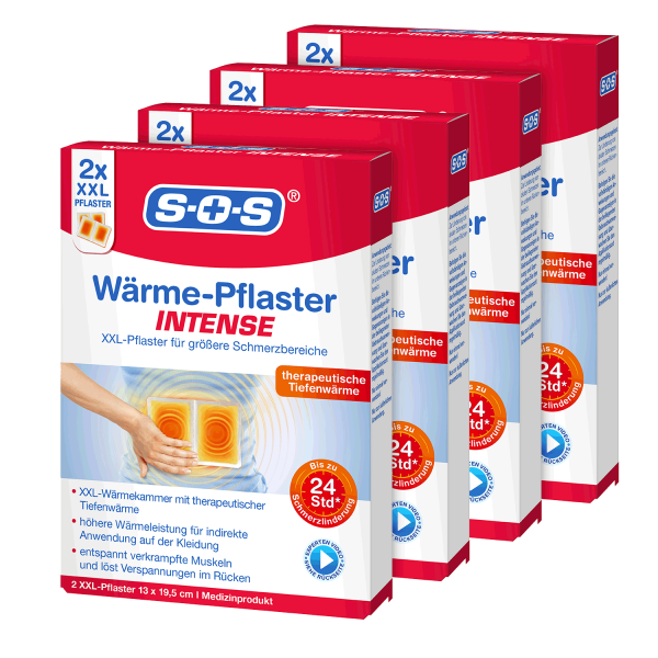 SOS Wärme-Pflaster INTENSE ▷ 4er-Pack