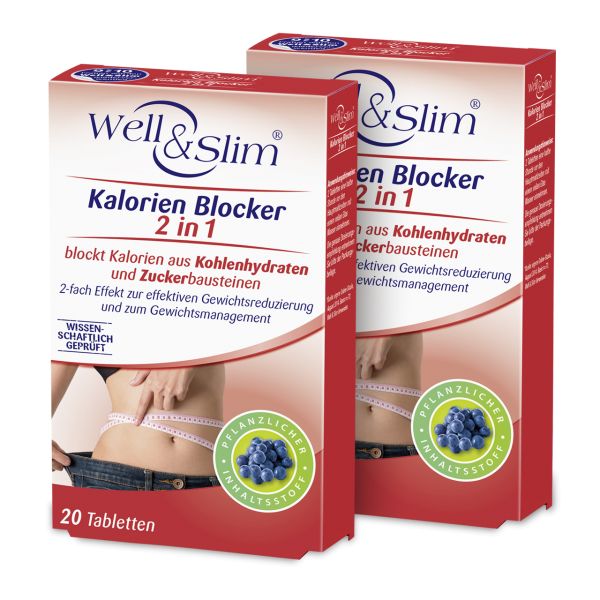 Well & Slim Kalorien Blocker 2 in 1 ▷ 2er-Pack