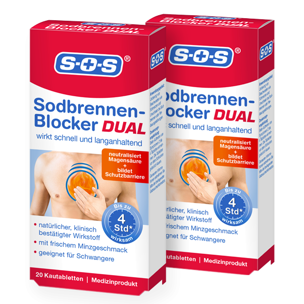 SOS Sodbrennen-Blocker DUAL ▷ 2er Pack
