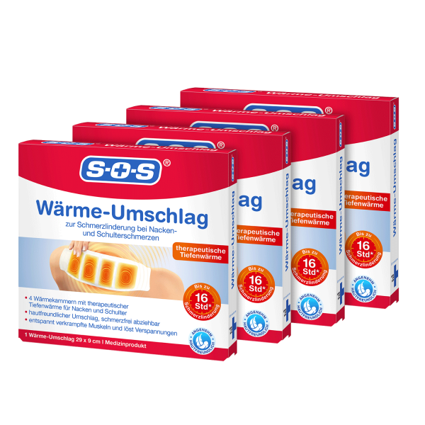 SOS Wärme-Umschlag ▷ 4er Pack