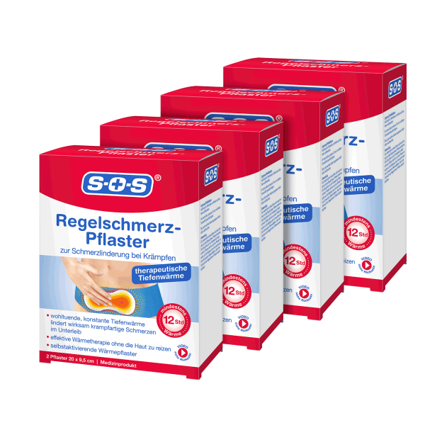 SOS Regelschmerz-Pflaster ▷ 4er Pack