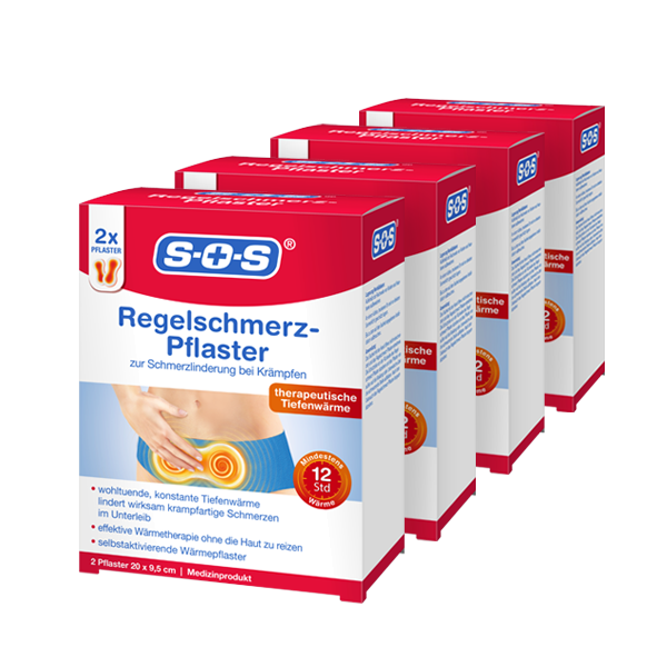 SOS Regelschmerz-Pflaster ▷ 4er Pack